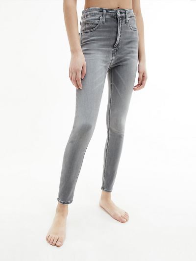 Calvin Klein Ruhák HU728564 | Calvin Klein High Rise Super Skinny Női Farmernadrág Fekete